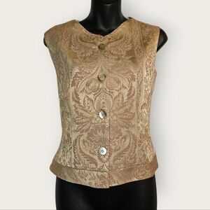 Tahari button down vest | size 6